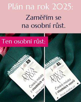 Obzvlášť po Vánocích 😂 Ale pamatujte, je úplně jedno, jestli nosíte oblečení XS nebo XL, charakter nemá konfekční velikost...